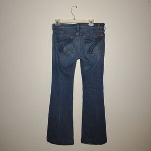 7 For All Mankind Dark Blue Boot Cut Jeans